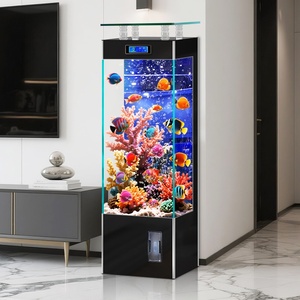 2026 Nieuw Model Kantoor Thuis <span class=keywords><strong>Aquarium</strong></span> Grote Ultra-Heldere Glas Ecologische Staande Geïntegreerde Verticale Rechthoekige <span class=keywords><strong>Aquarium</strong></span> - Product Image 3