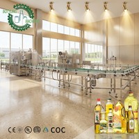 Système de remplissage rotatif d'huile plastique à haut débit (3000-25000 BPH) pour huile de cuisson de soja et d'arachide, avec emballage sous film et détection de poids