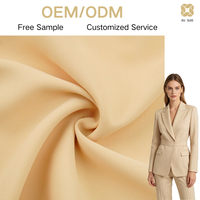 Tissu Structuré Anti-Plis en Sergé Paon 100% Polyester pour Costumes Blazer et Pantalons à Jambes Larges pour Femmes – Tendances 2026