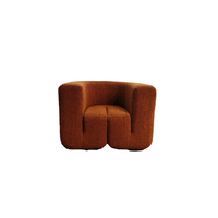 Fauteuil rouge, canapé design, fauteuil créatif unique, fauteuil de loisirs en tissu rouge, canapé simple