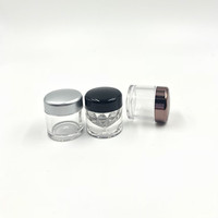 Mini pot vide transparent en ABS de forme ronde pour poudre libre 3g 5g / Flacon distributeur de fard à paupières / Contenant pour eye-liner