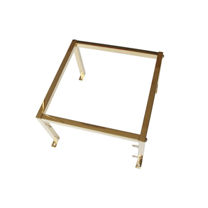 Estante de Metal personalizado con forma cuadrada, bolsa de pared dorada brillante, soporte de exhibición de ropa para tienda de ropa - Product Image 4