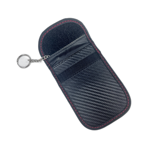 <span class=keywords><strong>Pochette</strong></span> pour clés de <span class=keywords><strong>voiture</strong></span> personnalisée, sac Faraday antivol en fibre de carbone, étui bloquant les signaux - Product Image 2