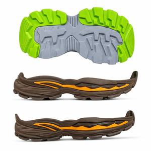 Drip Mold Chunky Dad Sports Shoe Sole Sculpted Midsole Jagged Lug Tread Outdoor <span class=keywords><strong>Trail</strong></span> Custom OEM 5+3 2677 Unisex Water Resistant - Product Image 5