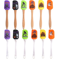 Grattoirs flexibles antiadhésifs résistants à la chaleur Outil de mélange de cuisson Spatules en silicone Spatule en caoutchouc