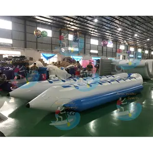 سعر المصنع قارب "بنانا بوت" قابل للنّفخ للبيع المحمولة الموز قارب نفخ الطوافات في معدات اللعب المياه