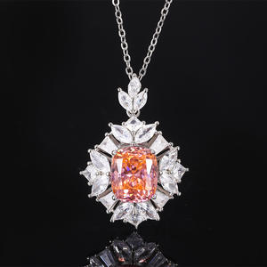 Anillos de Boda de Alta Calidad Ecológicos con Circonita Cúbica Rosa de 10*12MM en Forma de Nido de Pájaro, Juego de Joyería para Eventos Nupciales - Product Image 5