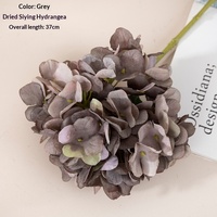 Hydrangea artificielle à tige unique |   Fleur artificielle au toucher réel pour mariage et décoration intérieure, mur floral, décoration d'événements