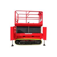 Platform Aerial Self Propelled Berui BRKC6 M Electric Crawler Scissor Lifter dengan Tinggi Angkat 5,7m dan Beban Angkut 230kg, Berbahan Stainless Steel