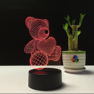 Best-seller <span class=keywords><strong>Roman</strong></span> et Creative 3D Touch Seven-colour-changing Ambient Light Base Acrylique Chambre <span class=keywords><strong>D</strong></span>écoration Veilleuse - Product Image 2