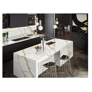 Nóng bán rắn bề mặt kỹ sư nhân tạo thạch anh Bàn Vanity Tops Bàn cà phê Tops slab đá cẩm thạch thay thế - Product Image 1