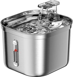 Fontaine à eau intelligente pour animaux de compagnie de 2200 ml avec pompe de remplacement WiFi, fontaines automatiques en acier inoxydable de 4 L pour chats - Product Image 5