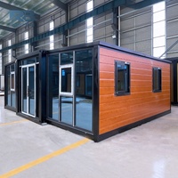Casa Contenedor Prefabricada Expandible de Lujo Moderna para Jardín Trasero, Aislada y Móvil