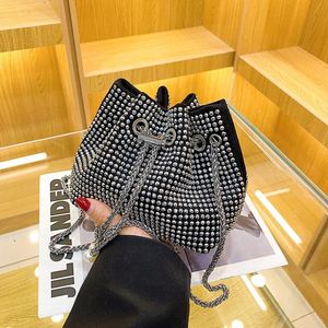 Crystal Luxury Diamond <b>Handbag</b> <b>Handbag</b> Girls Ladies Evening Clutch Mini Designer Bucket Bag - Product Image 4