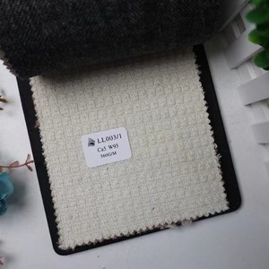 FLLL003 vente en gros 560g Plaid 100% laine mérinos tissu cachemire mélange laine tissu <span class=keywords><strong>pour</strong></span> femmes sweat ensemble costumes <span class=keywords><strong>manteau</strong></span> - Product Image 2