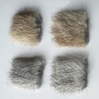 Groothandel Echte Konijn Huid Patch Voor Kat Speelgoed Echt Bont Levensechte Kat Knuffel 4Cm * 4Cm Bont Stuk Konijnenbont Met Haar Voor Huisdier