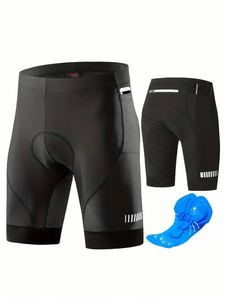 Shorts de cyclisme respirants en maille pour hommes avec rembourrage, taille élastique mi-haute, décontractés, extensibles, pour l'été, le vélo, le <span class=keywords><strong>VTT</strong></span>, dropshipping - Product Image 2