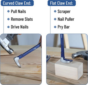 Kit de leviers de démontage et extracteurs de clous, lot de 2, 8 et 12 pouces, outil extracteur de clous, petit levier de démontage - Product Image 6