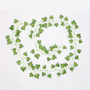 Senmasine lianes feuille soie vigne fausse verdure artificielle guirlande de lierre pour chambre fête de mariage jardin tenture murale décor - Product Image 1
