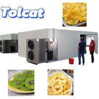 Industriële voedseldroger met hoge efficiëntie, meerlaags transportband, voor de verwerking van fruit en groenten in de landbouw, met meerdere batches en hoge capaciteit.