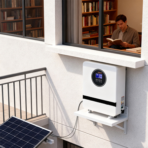 Prix direct usine Onduleur solaire hybride 5.6KW 3.6KW à onde sinusoïdale pure, haute fréquence, pour stockage d'énergie et raccordement au réseau F - Product Image 1