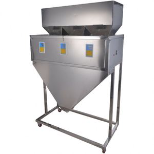 Distributeur de remplissage haute précision en acier inoxydable à 3 têtes pour 9999g de raisins secs, baies de Goji, épices en poudre, farine, café et thé en sachet - Product Image 5