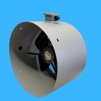 Ventilateur de refroidissement à roulement à billes à rotor externe électrique G250A, disponible en OEM/ODM, 380V, pales en acier au carbone pour équipement de ventilation