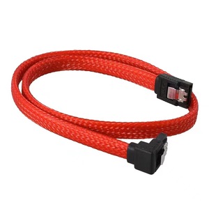 Cable de datos Shengwei Sata 3.0 con malla trenzada y conector de ángulo recto de 180 grados para unidad de estado sólido - Product Image 3