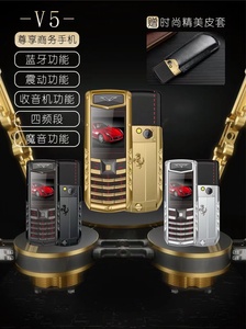 2025 Neue Luxus vertue Gold <span class=keywords><strong>Mini</strong></span>-Telefon V5 <span class=keywords><strong>Dialer</strong></span> Tastatur Handy ältere <span class=keywords><strong>GSM</strong></span> Handy Fabrik Großhandel - Product Image 4