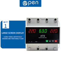 Interrupteur de transfert automatique (ATS) OPEN OBV5-63AT 230-300V 63A biphasé avec affichage LED et capacité de coupure de 1kA
