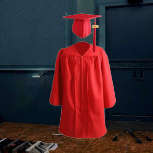 Conjunto de 4 Piezas de Túnica y Birrete Académico de Graduación de la Mejor Calidad al por Mayor 2024, Color y Talla Personalizados para Adultos, 100% Poliéster - Product Image 3