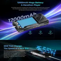 HOTWAV Hyper 8 Pro NFC Robuste 12 Go+512 Go 6,8 Pouces Android 15 Camping 12000 mAh Dimensity 7050 108 MP Vision Nocturne Téléphone 5G