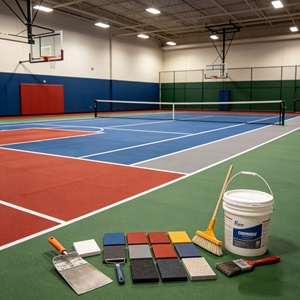 Pintura acrílica para canchas de tenis, pickleball y baloncesto, de Inolp Manufacturer Supply, con color, tamaño y grosor personalizados, para exteriores. - Product Image 5