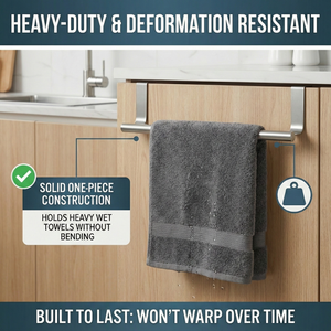 Portasciugamani da Armadio in Acciaio Inox Antiruggine Senza Foratura Personalizzabile all'Ingrosso - Product Image 2