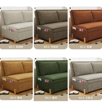 Modernes Stoffsofa-Bett Konvertierbares Schlafsofa Ausziehbare Couch Platzsparendes Polstersofa-Bett Apartment Wohnzimmermöbel