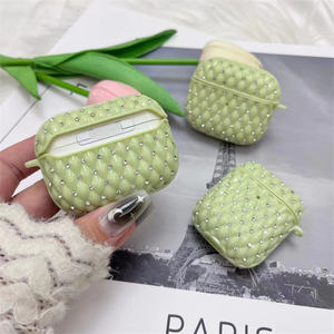 Funda de diamante para auriculares de mujer, funda de lujo para <span class=keywords><strong>Apple</strong></span> Airpods 1 2 3 Pro Pro2 - Product Image 5
