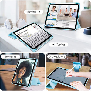 Pour acrylique sangle Rotation stylo fente tablette étui pour <span class=keywords><strong>iPad</strong></span> <span class=keywords><strong>Pro</strong></span> 13 étui pour pour AIR 11 10.<span class=keywords><strong>9</strong></span> fonction d'empreintes digitales pour <span class=keywords><strong>iPad</strong></span> 11th 2025 - Product Image 6