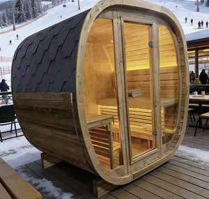 10% de Descuento en Sauna de Vapor Cuadrada de Bajo Consumo para Mejorar la Circulación, Sauna Relajante de Cedro Rojo para Recuperación Post-Entrenamiento - Product Image 1