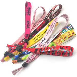 Bracelets en tissu personnalisés <span class=keywords><strong>Bracelet</strong></span> écologique pour événements et fêtes <span class=keywords><strong>Bracelet</strong></span> avec fermoir en <span class=keywords><strong>plastique</strong></span> - Product Image 2