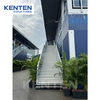 KENTEN Singapore Project Stand d'exposition à deux étages, Tente événementielle de course, Stand d'exposition extérieur à double étage pour le Grand Prix de F1