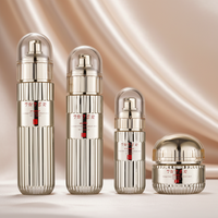 Flacon en verre pour soins de la peau, flacon en verre pour essence faciale, flacon en verre pour parfum, flacon en verre pour lotion, flacon en verre pour crème, plaqué or