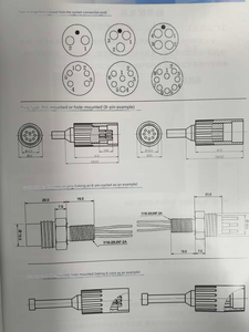 Conectores Eléctricos Amphenol Aerospace Operations Serie SHX35, Pequeños, de Goma, Herméticos, Enchufables en Húmedo, de 16 Núcleos, 10-500Hz - Product Image 4