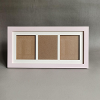 Cadre personnalisé OEM/ODM en MDF écologique pour empreintes de mains et de pieds de bébé, cadre souvenir sans encre pour nouveau-né, marque privée pour marques de bébés