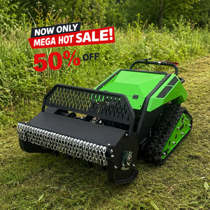 Livraison Gratuite CE EPA Tondeuse Robot à Fléaux Télécommandée sur Chenilles en Caoutchouc pour l'Agriculture, Moteur Diesel Tout-Terrain pour la Coupe de l'Herbe - Product Image 1