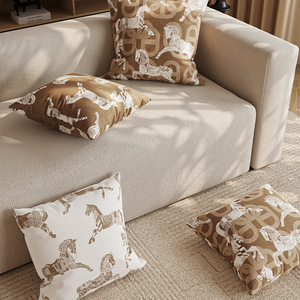 Slow Down Knight's Old Dream Square Pillow Case Vintage Style Breathable PP Cotton Filling For Sofa Bedroom - Product Image 4