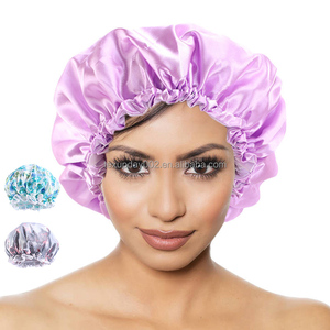 Gorro <span class=keywords><strong>de</strong></span> <span class=keywords><strong>Ducha</strong></span> <span class=keywords><strong>de</strong></span> Diseño Personalizado con Doble Capa Impermeable, Elástico y Reutilizable para Mujer, Gorro <span class=keywords><strong>de</strong></span> Baño con Estampado <span class=keywords><strong>de</strong></span> Leopardo para Spa y Salón - Product Image 6