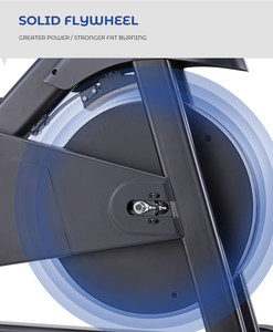 Bicicleta de Spinning Magnética con Volante de Inercia de 6 kg, Bicicleta de Ejercicio Interior para Uso Doméstico con Pantalla LCD y Prueba de Frecuencia Cardíaca Manual - Product Image 3