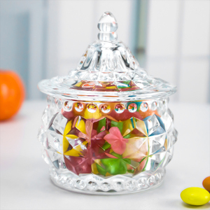 Bán Sỉ Trang Trí Nhà Cửa Lọ Thủy Tinh Đựng Thức Ăn Đường Ngọt Kẹo Trong Suốt Pha Lê Halloween Đám Cưới Có Nắp Thủy Tinh - Product Image 2