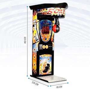 Hot Sale Coin Operated Amusement Boxing Game Machine Preto Elétrico Boxing Punch Simulator Vending Game Machine Para Crianças