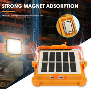 โคมไฟ LED พลังงานแสงอาทิตย์ 100W พร้อมไฟฉายและพาวเวอร์แบงค์ ความสว่างสูง IP66 ไฟส่องสว่างแบบ ABS พร้อมรีโมทคอนโทรลสำหรับถนน - Product Image 5